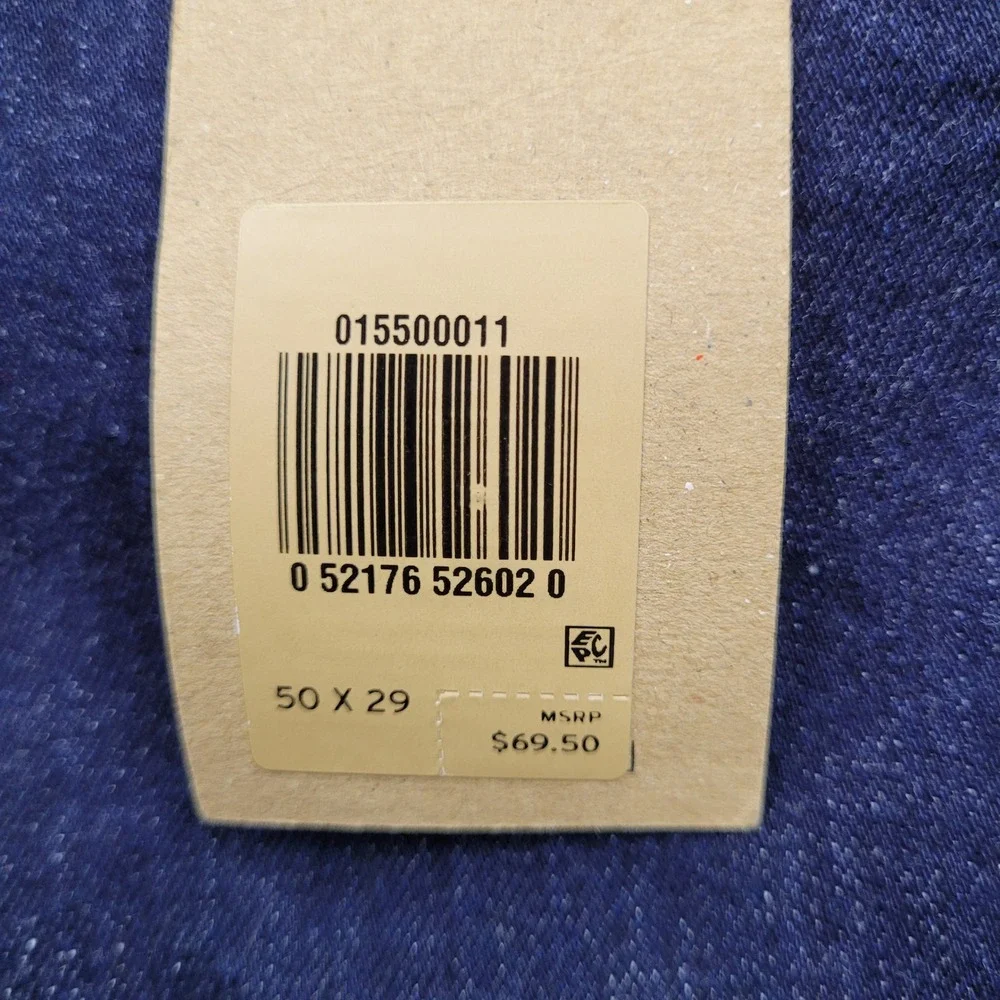 Levi's 550 Relaxed Fit Jeans Mens 50x29 Blue Big & Tall NWT 015500011